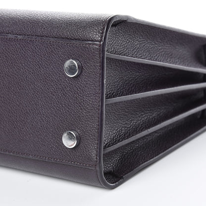 Saint Laurent Grained Calfskin Baby Sac De Jour Deep Purple 17 of 24