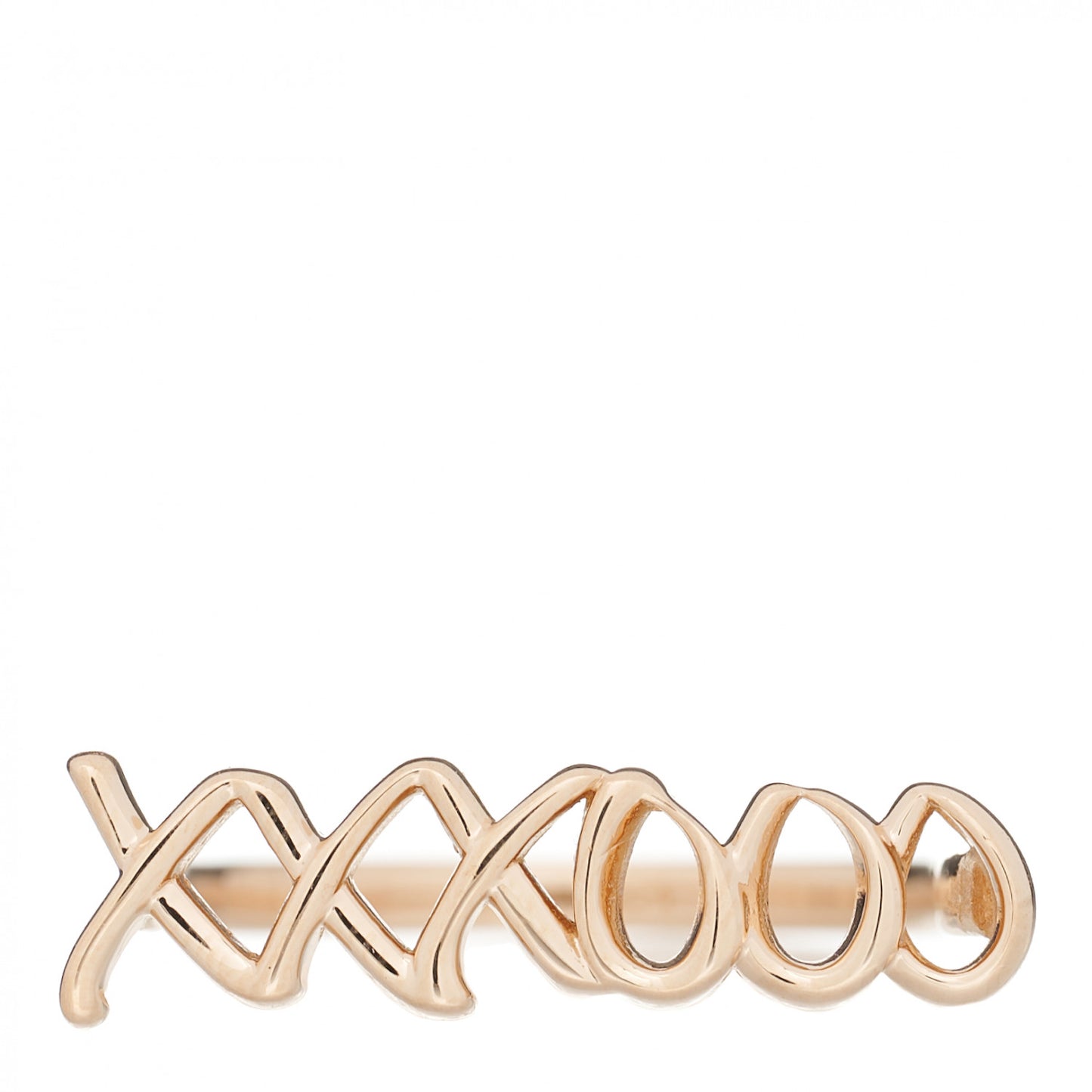 18K Rose Gold Paloma's Graffiti Love and Kisses Ring 53 6.25