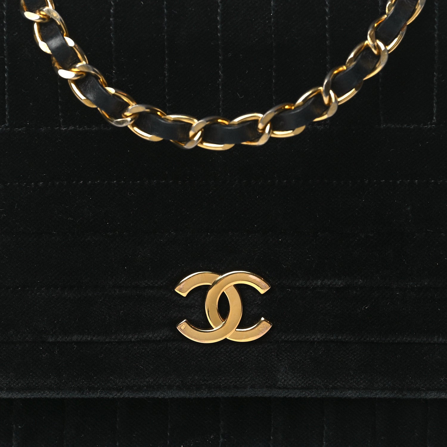 Chanel Velvet Vertical Horizontal Quilt Single Flap Black 8 of 11