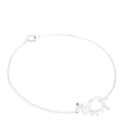 Tiffany Sterling Silver Tsavorite Save the Wild Elephant Bracelet 1 of 5