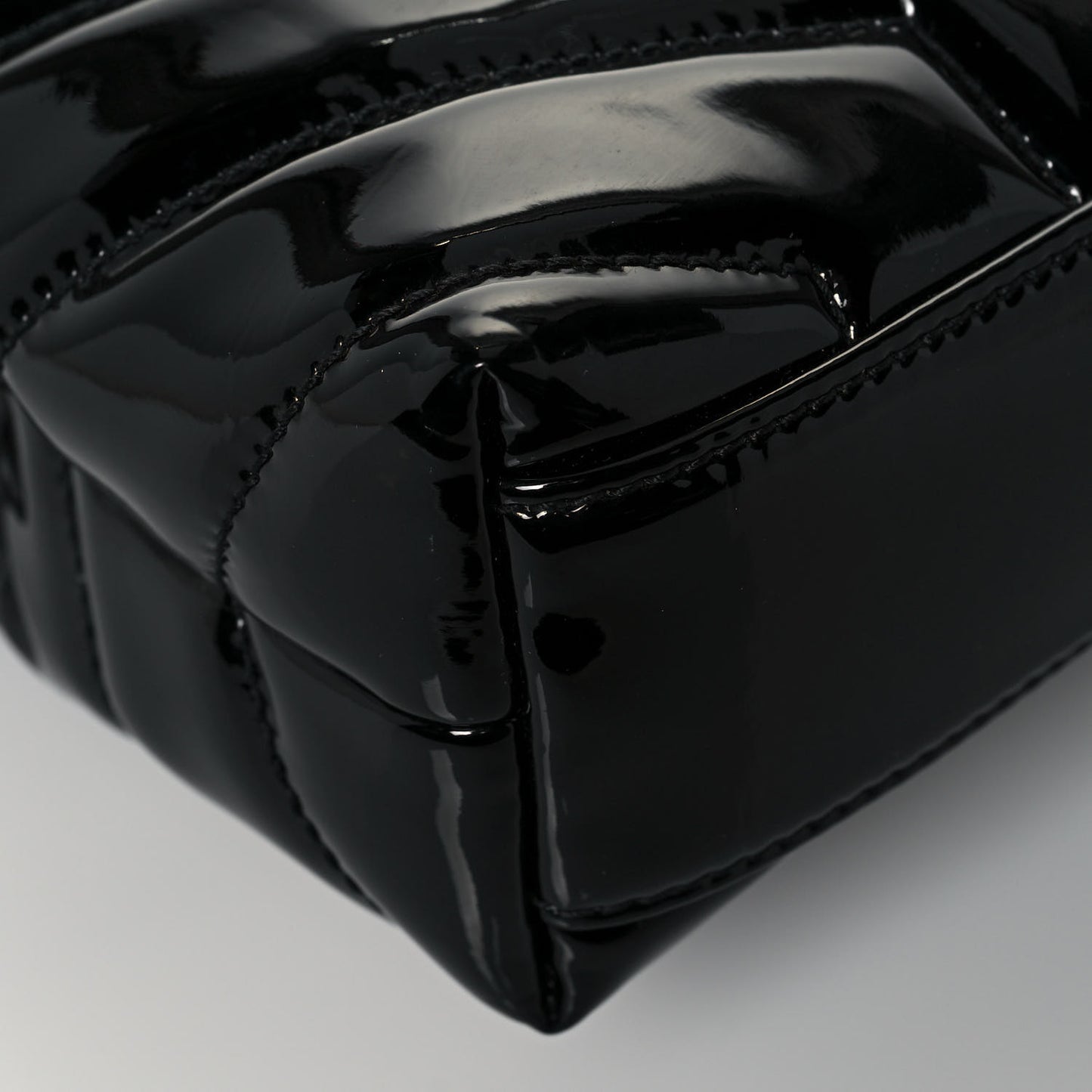 Patent Y Quilted Monogram Toy Loulou Crossbody Bag Black