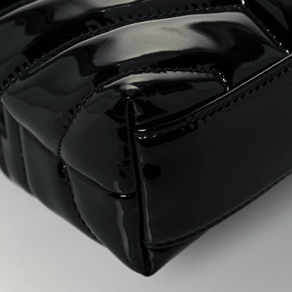 Saint Laurent Patent Y Quilted Monogram Toy Loulou Crossbody Bag Black 11 of 14