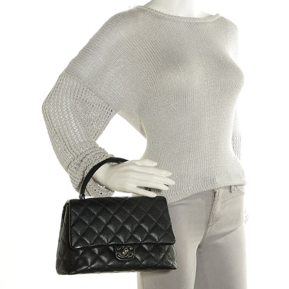 Chanel Caviar Quilted Jumbo Kelly Flap Black 2 of 8