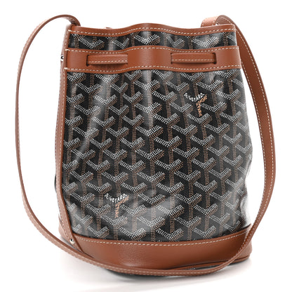 Goyard Goyardine Petit Flot Bucket Bag PM Black Gold 3 of 8