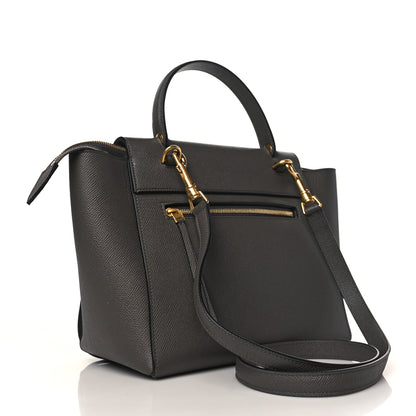Celine Grained Calfskin Micro Belt Bag Grey 2 of 12