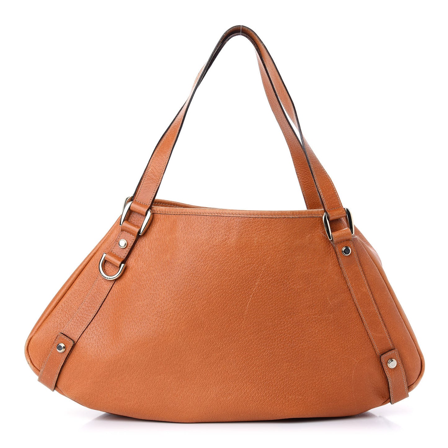 Calfskin Medium Abbey Shoulder Bag Brown