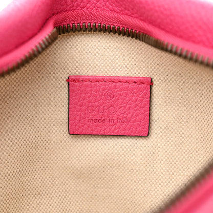 Gucci Grained Calfskin Small Logo Belt Bag Box Pink Green 6 of 10