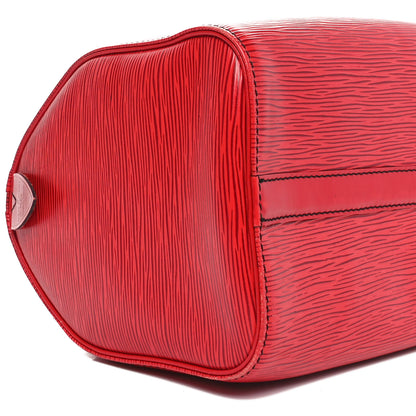 Louis Vuitton Epi Speedy 25 Castillan Red 8 of 9