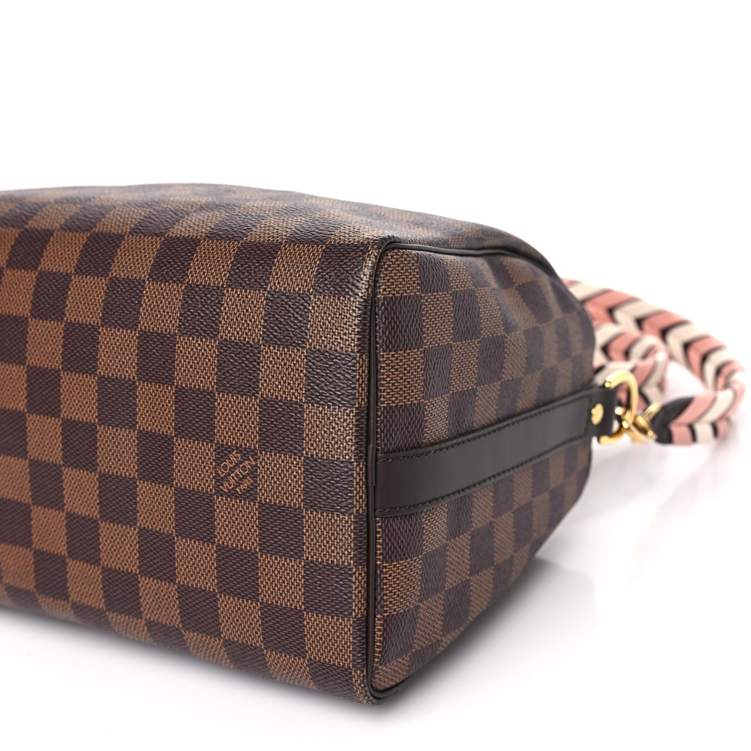 Louis Vuitton Damier Ebene Braided Speedy Bandouliere 25 Pink 8 of 9