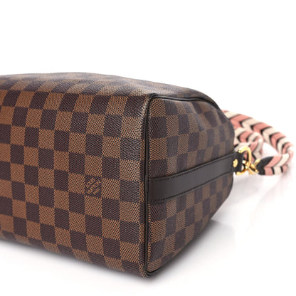 Louis Vuitton Damier Ebene Braided Speedy Bandouliere 25 Pink 8 of 9