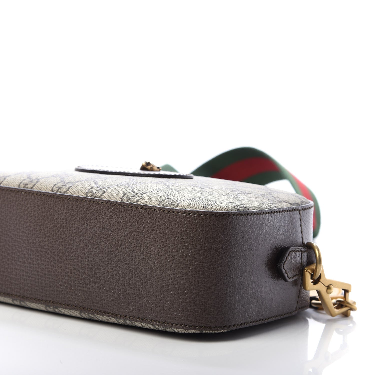 Gucci GG Supreme Monogram Web Neo Vintage Shoulder Bag Beige New Acero Crop 7 of 12