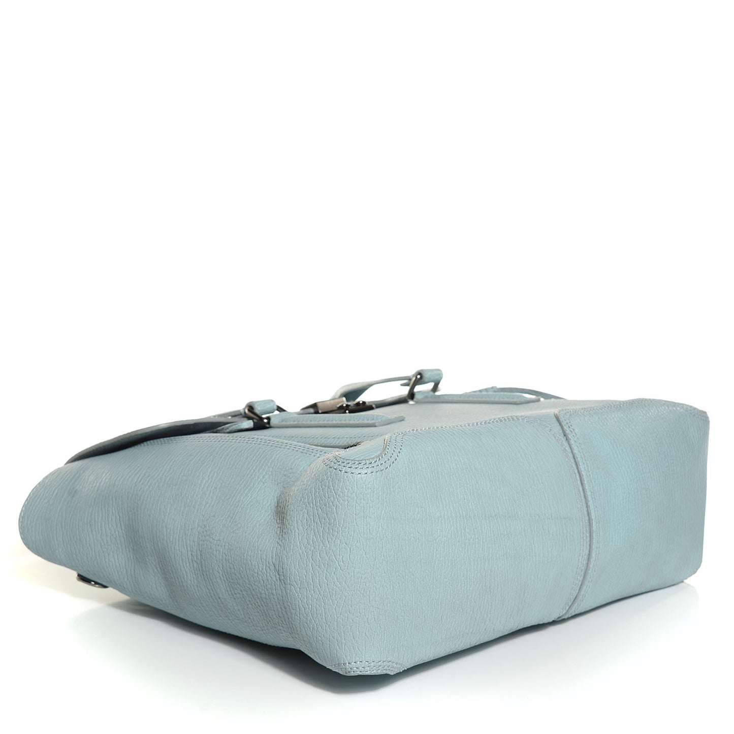 3.1 Textured Calfskin Large Pashli Satchel Light Blue