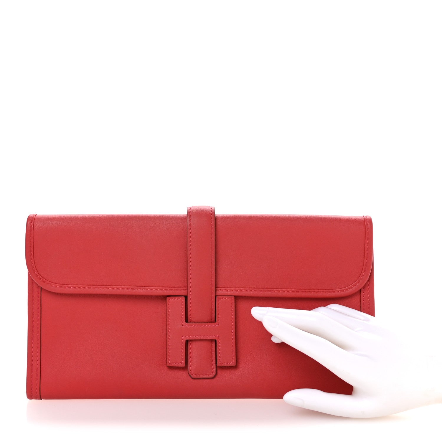 Hermes Swift Jige Elan 29 Clutch Rouge Tomate 2 of 7