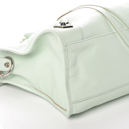 Balenciaga Chevre Silver Metallic Edge Hardware City Vert Anis 5 of 9