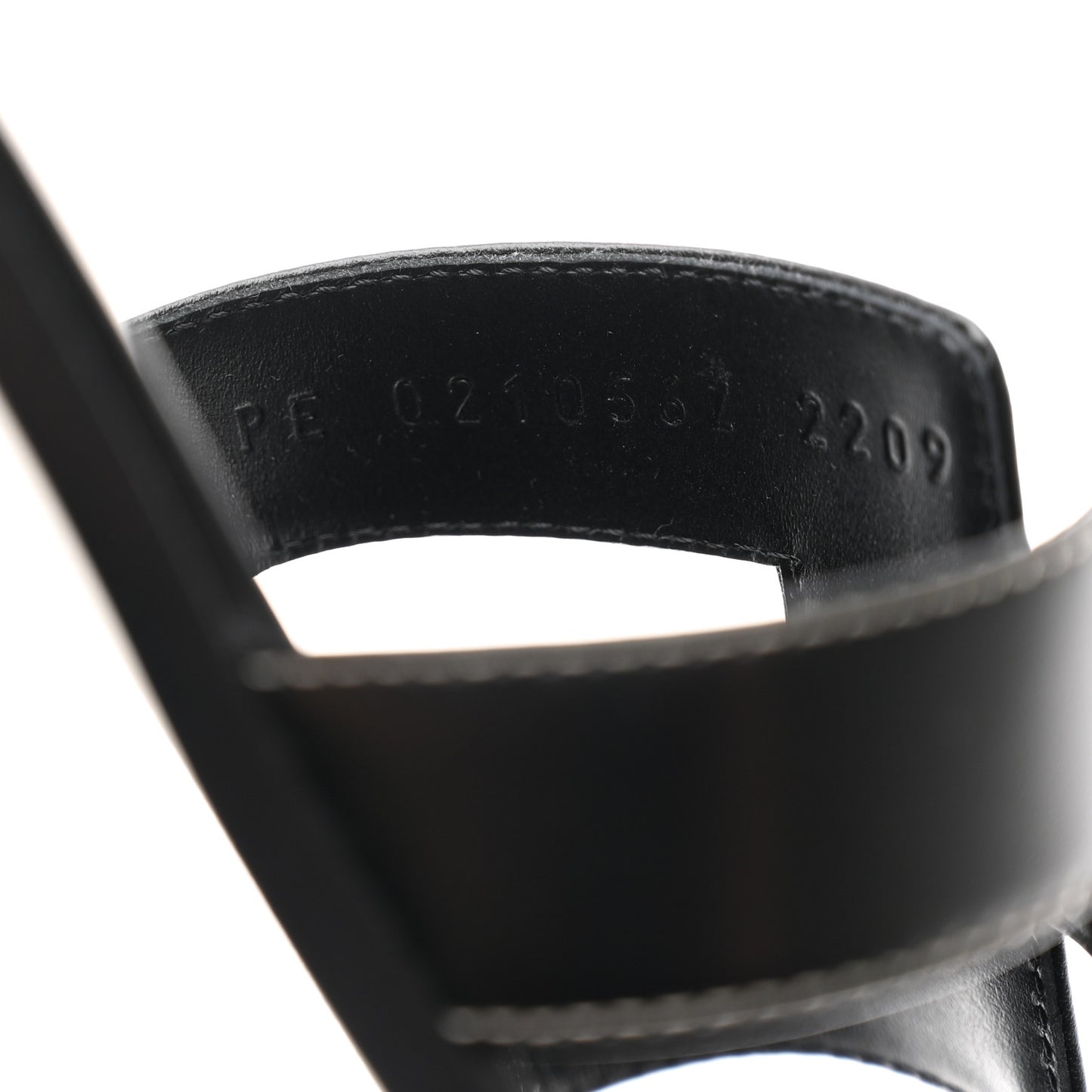Box Calfskin Oran Sandals 37.5 Black