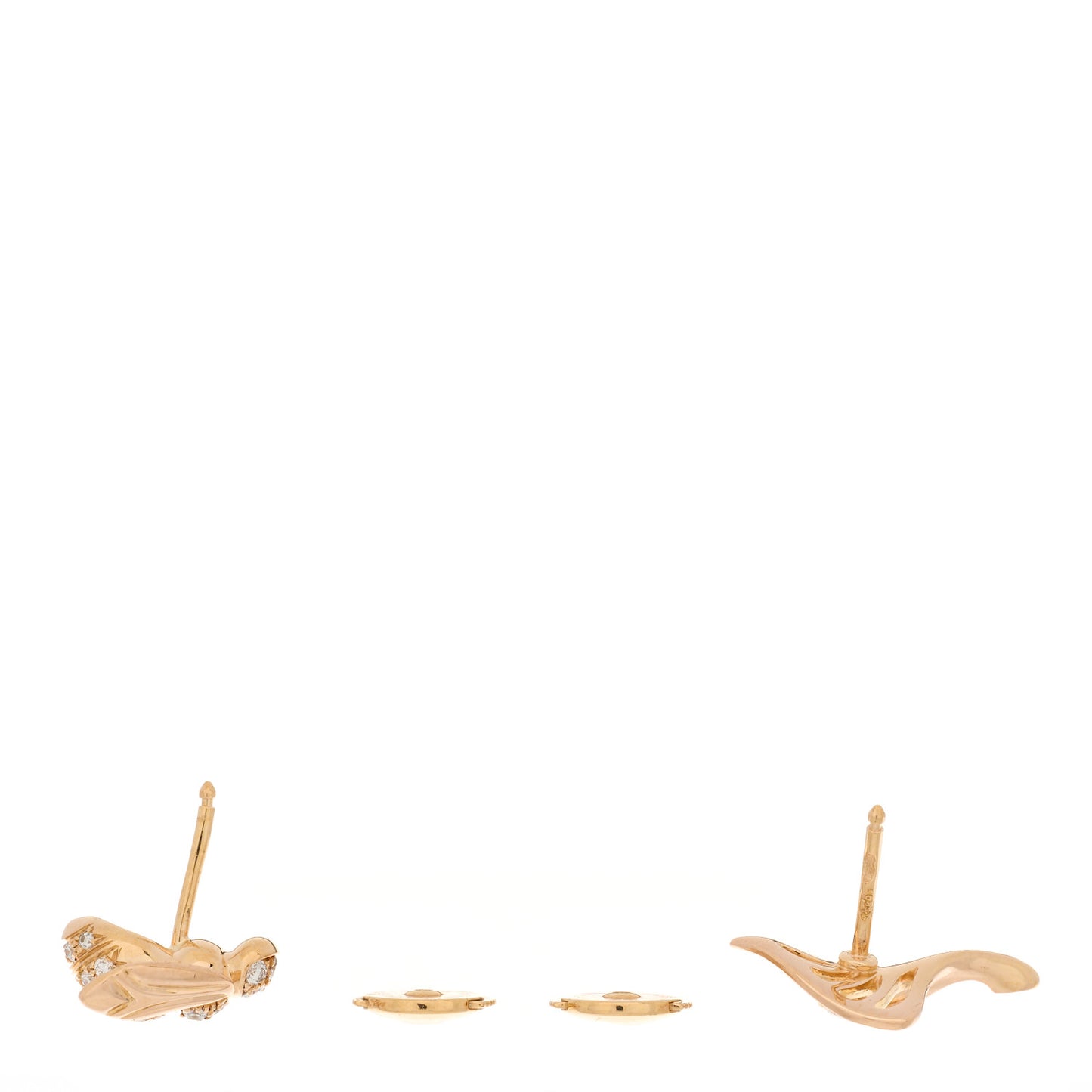 18K Rose Gold Diamond Pre Catelan Earrings