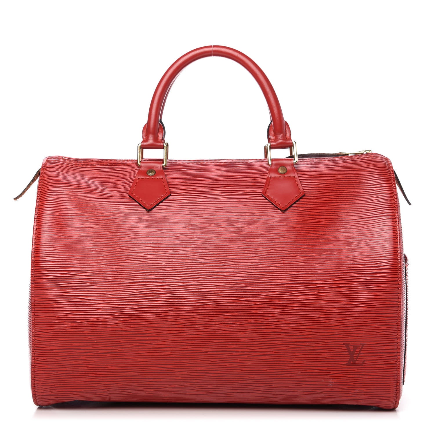 Louis Vuitton Epi Speedy 30 Castillan Red 1 of 13