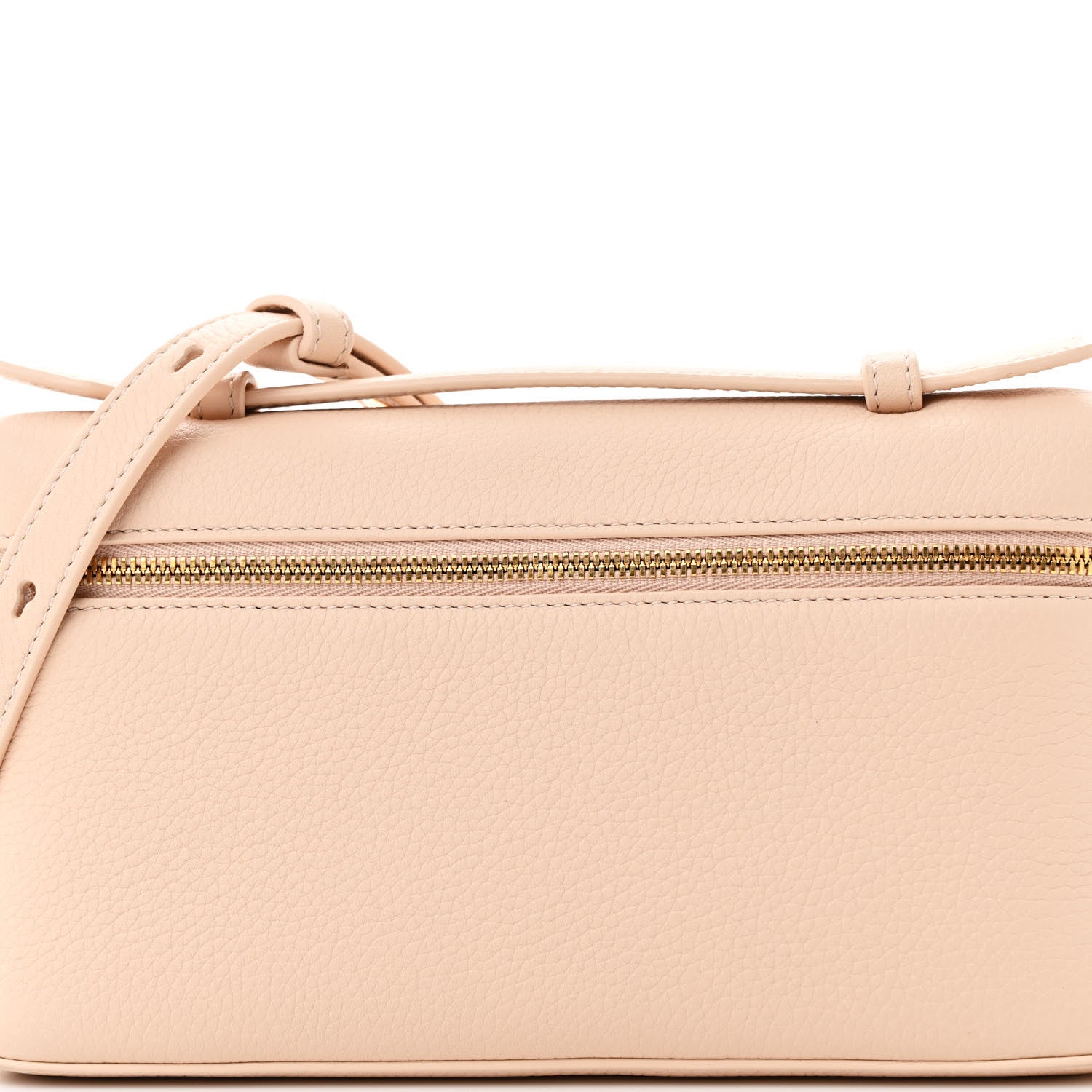 Loro Piana Grained Calfskin L19 Extra Pocket Pouch Creamed Honey 7 of 12
