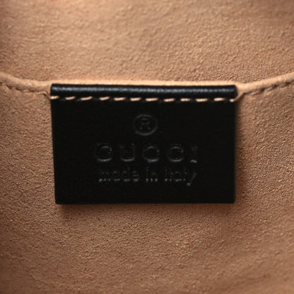 Gucci Calfskin Matelasse Mini GG Marmont Chain Shoulder Bag Black 6 of 6
