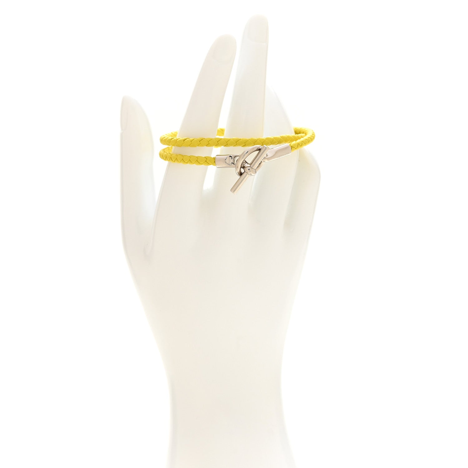 Hermes Swift Glenan Double Tour Bracelet T3 Lime 2 of 5