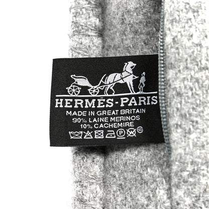 Hermes Wool Cashmere Avalon III Pillow PM Ecru Gris Clair 3 of 3