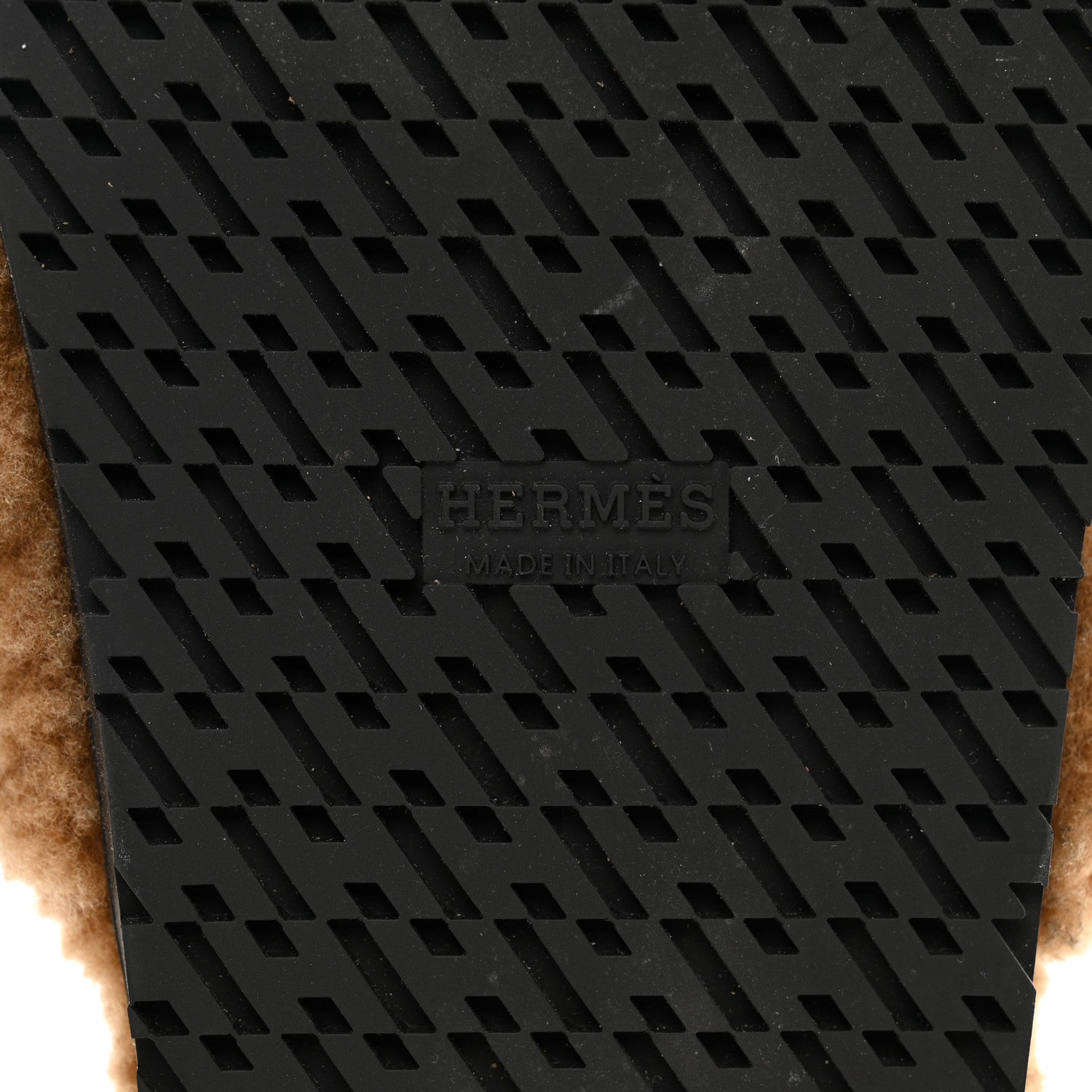 Hermes Woolskin Chypre Sandals 37 Beige Gobi 6 of 8