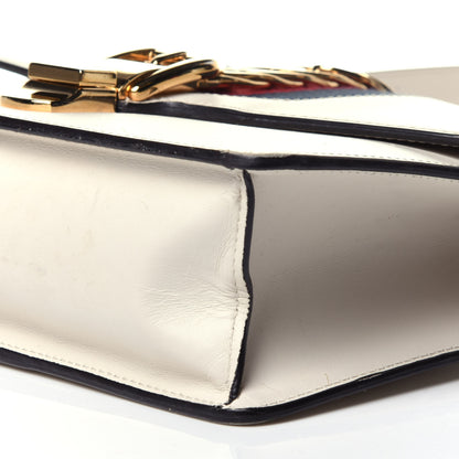 Gucci Calfskin Small Sylvie Shoulder Bag Off White 9 of 14