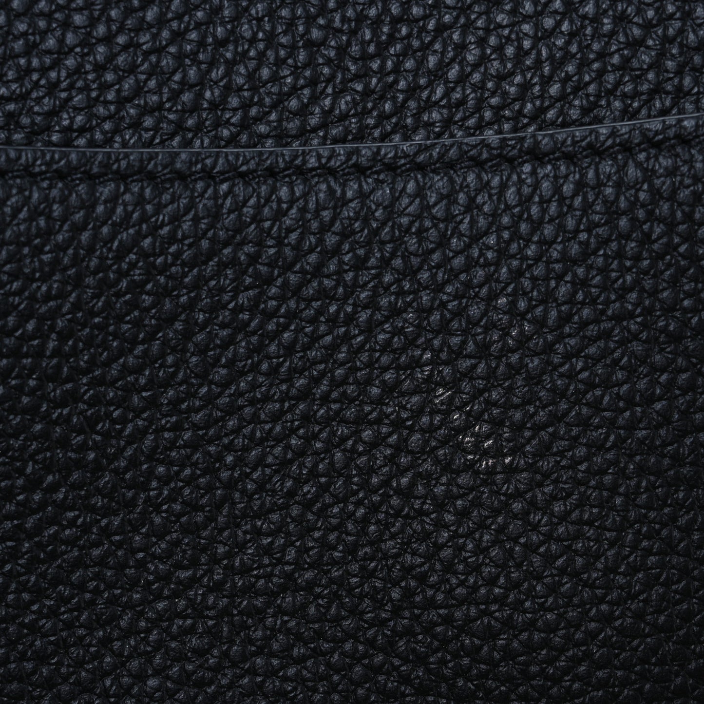 Grained Calfskin Small Marcie Saddle Bag Black