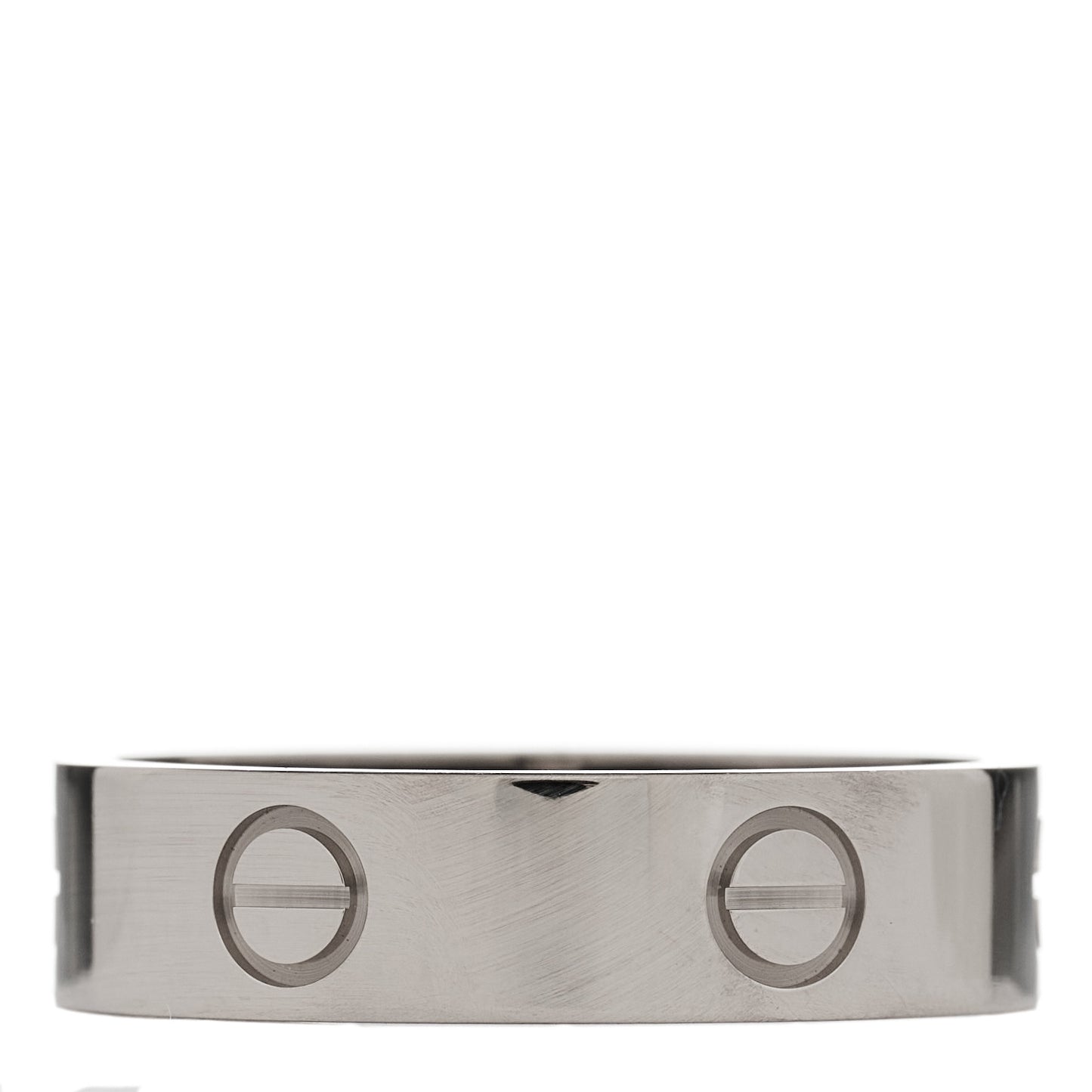 18K White Gold 5.5mm LOVE Ring 61 9.75