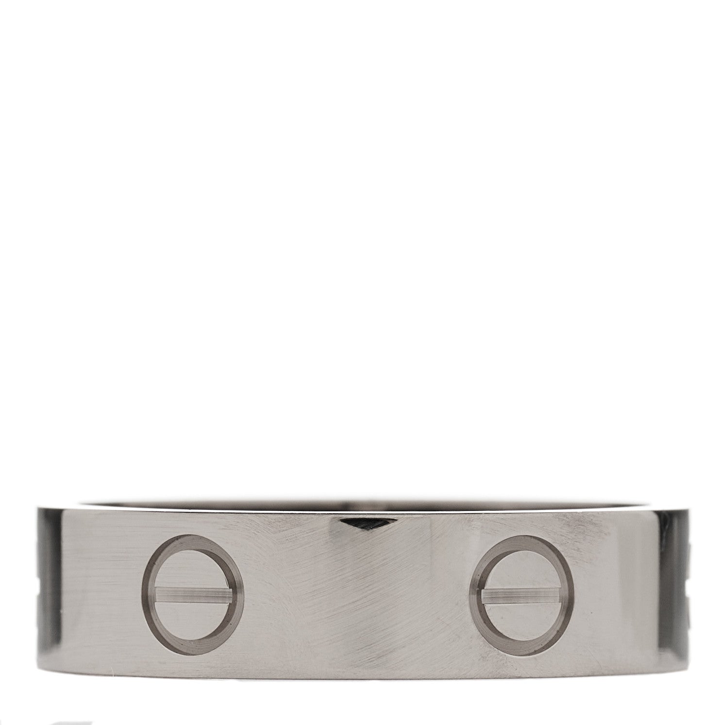 Cartier 18K White Gold 5.5mm LOVE Ring 61 9.75 3 of 5