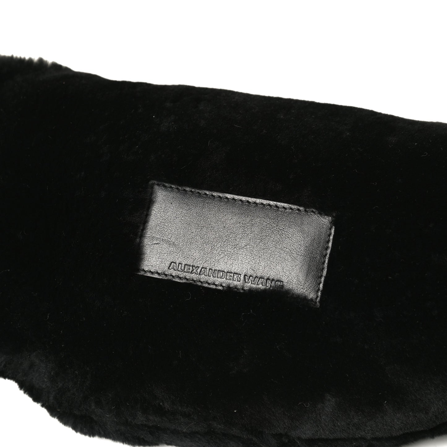 Mink Fur Attica Belt Bag Black