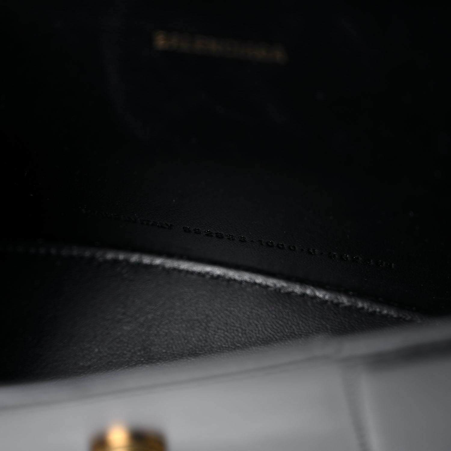 Balenciaga Shiny Box Calfskin Hourglass Top Handle Bag XS Black 7 of 10