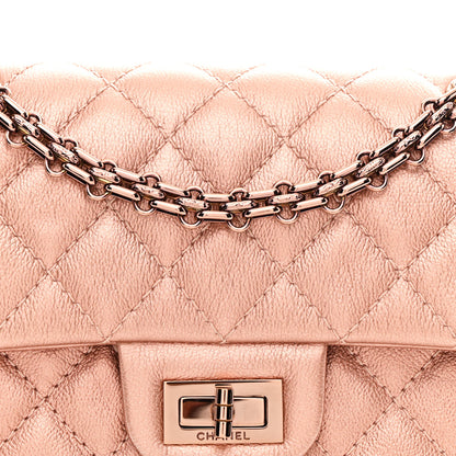 Chanel Metallic Grained Calfskin Quilted 2.55 Reissue Mini Flap Copper Pink 8 of 10
