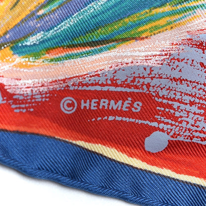 Hermes Silk Feux Du Ciel Scarf 90 3 of 4
