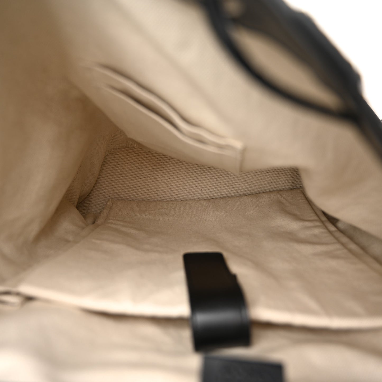 Calfskin GG Tennis Embossed Double Buckle Backpack Black