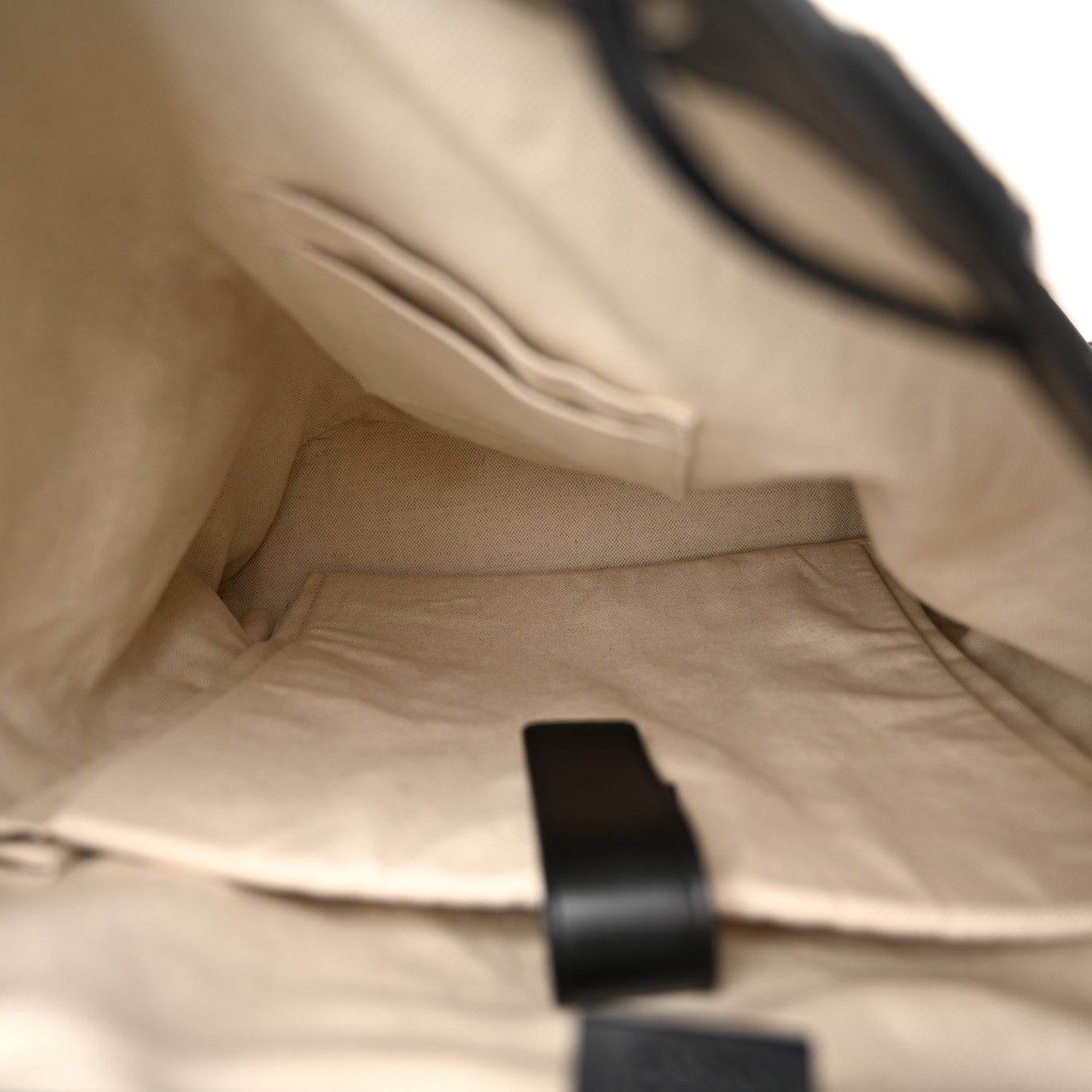 Gucci Calfskin GG Tennis Embossed Double Buckle Backpack Black 5 of 10