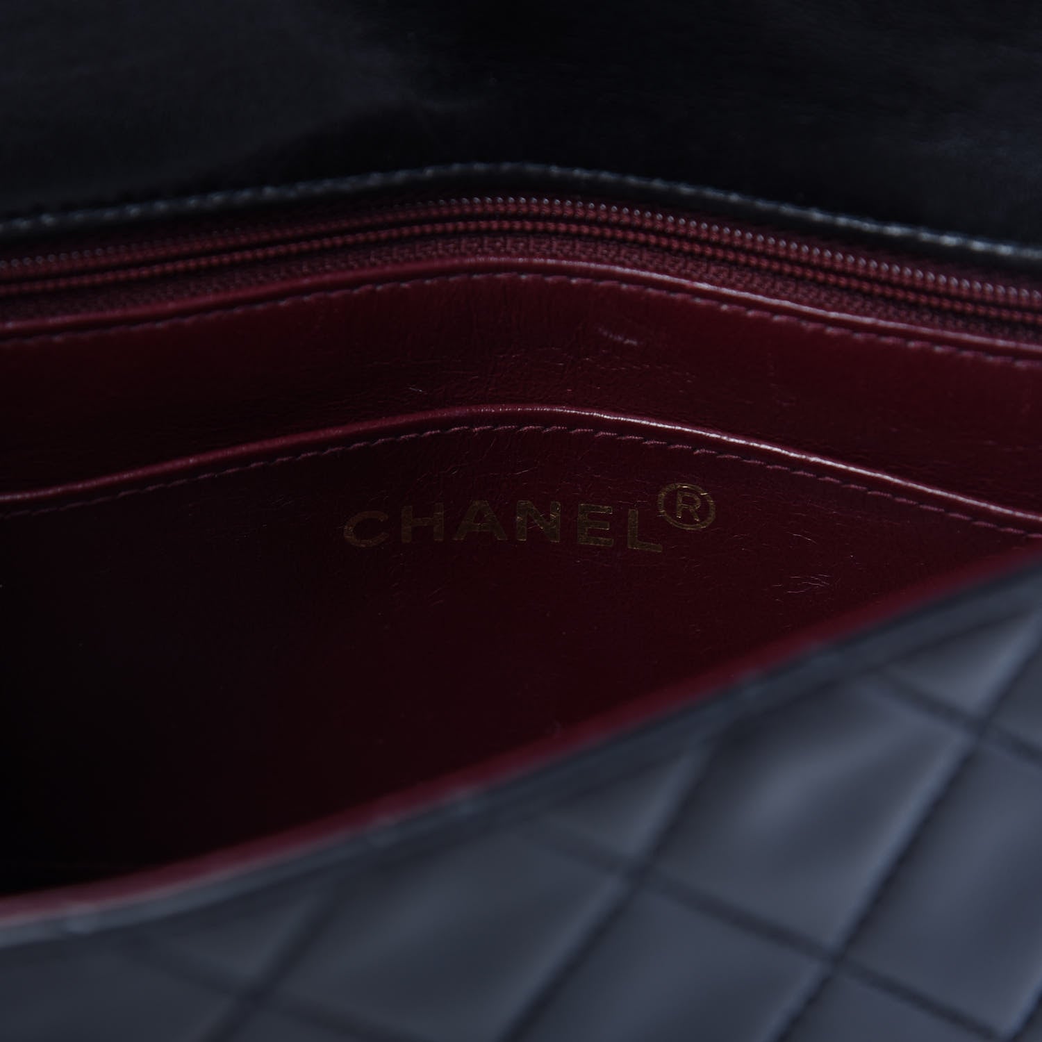 Chanel Lambskin Quilted Mini Square Flap Black 10 of 12