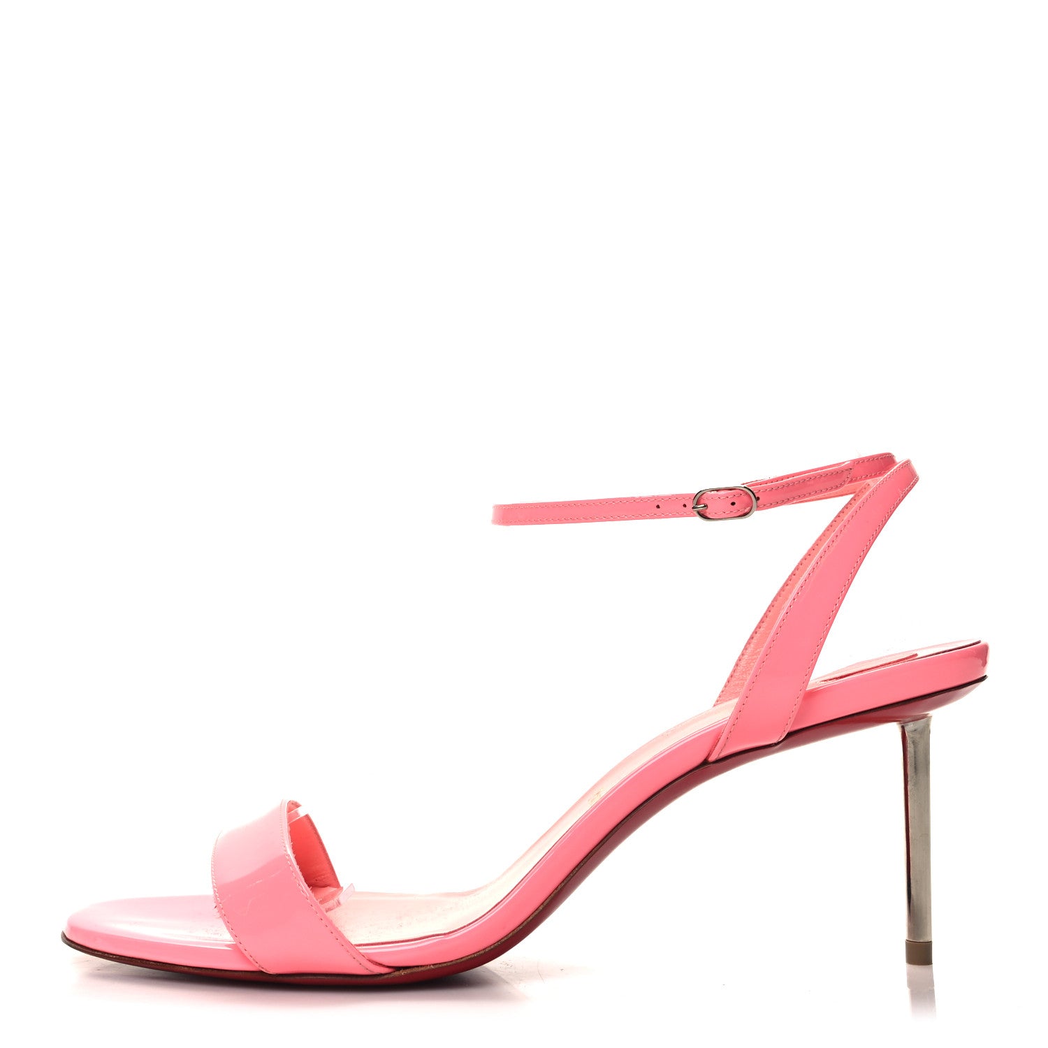 Christian Louboutin Patent Epic 70 Sandals 41 Bubble Gum 1 of 8