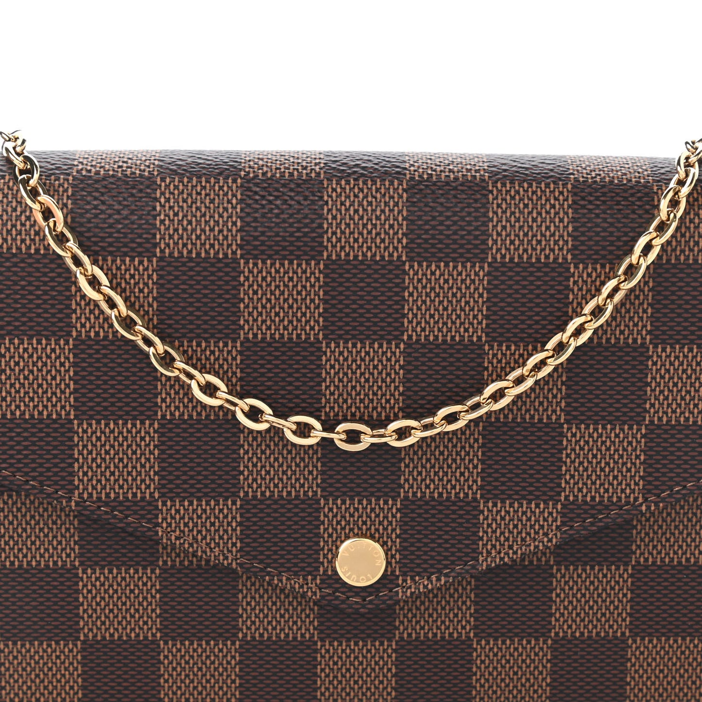 Damier Ebene Pochette Felicie Chain Wallet