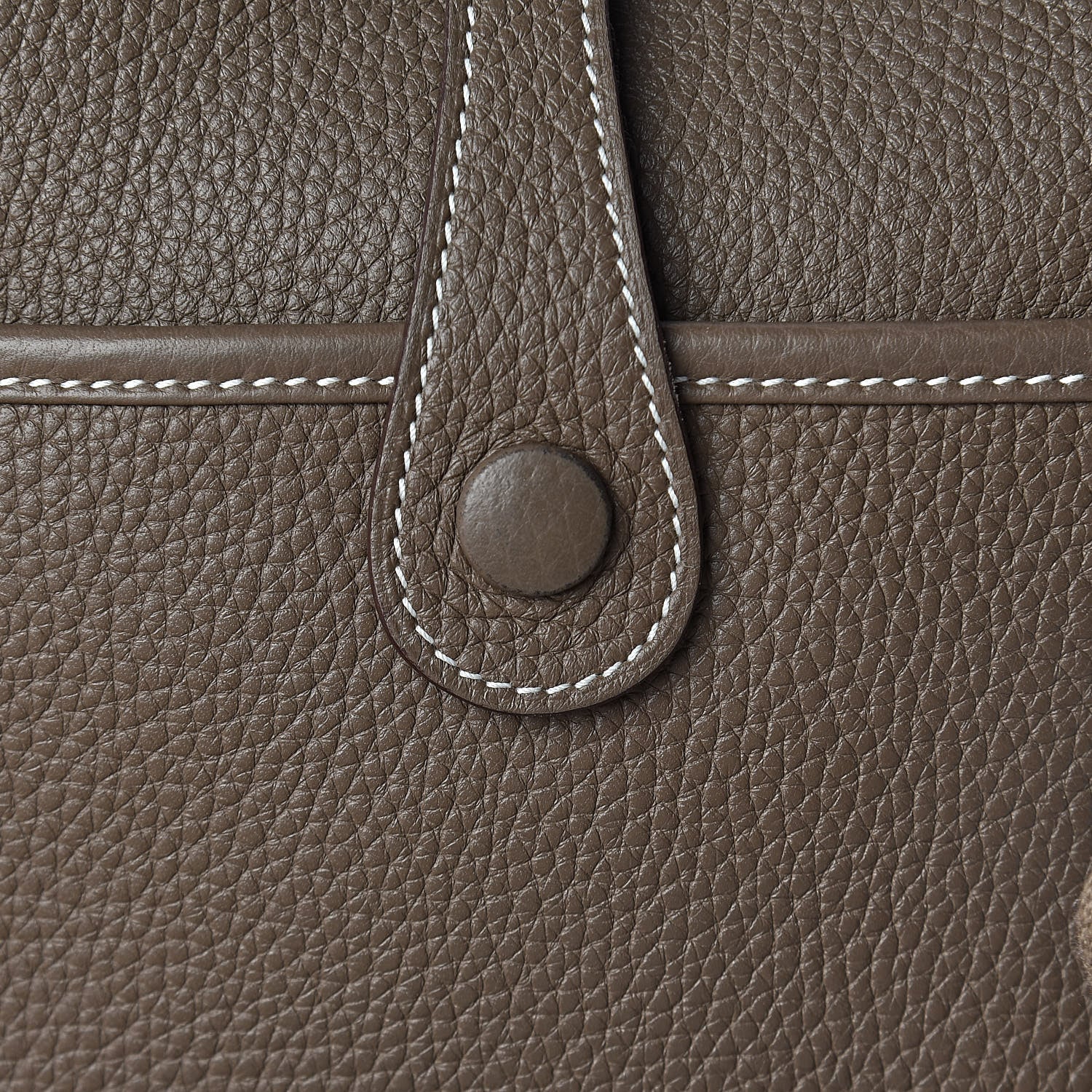 Hermes Taurillon Clemence Evelyne III PM Etoupe 12 of 13