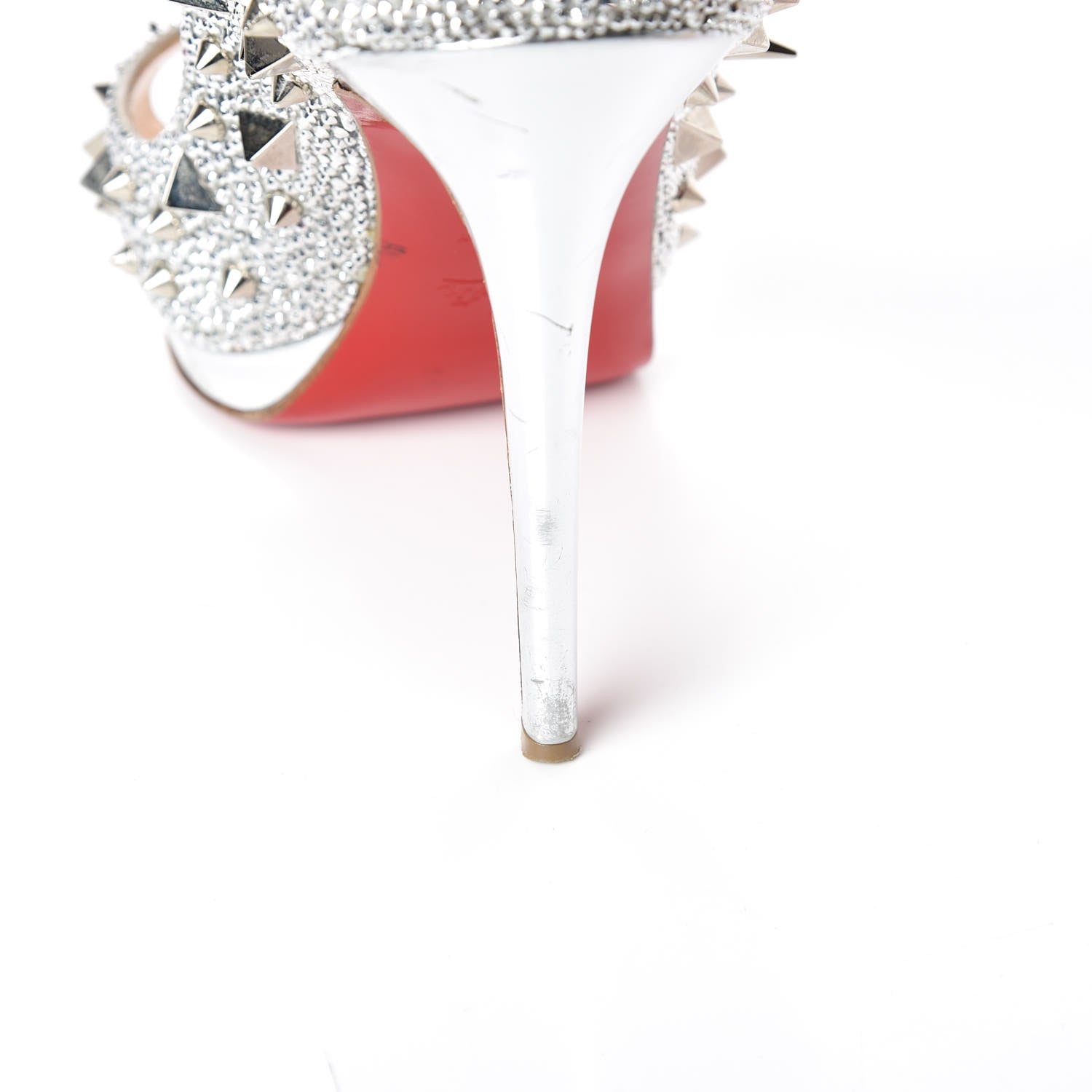 Christian Louboutin Strass Very Mix 150 Pumps 41.5 Silver 13 of 25