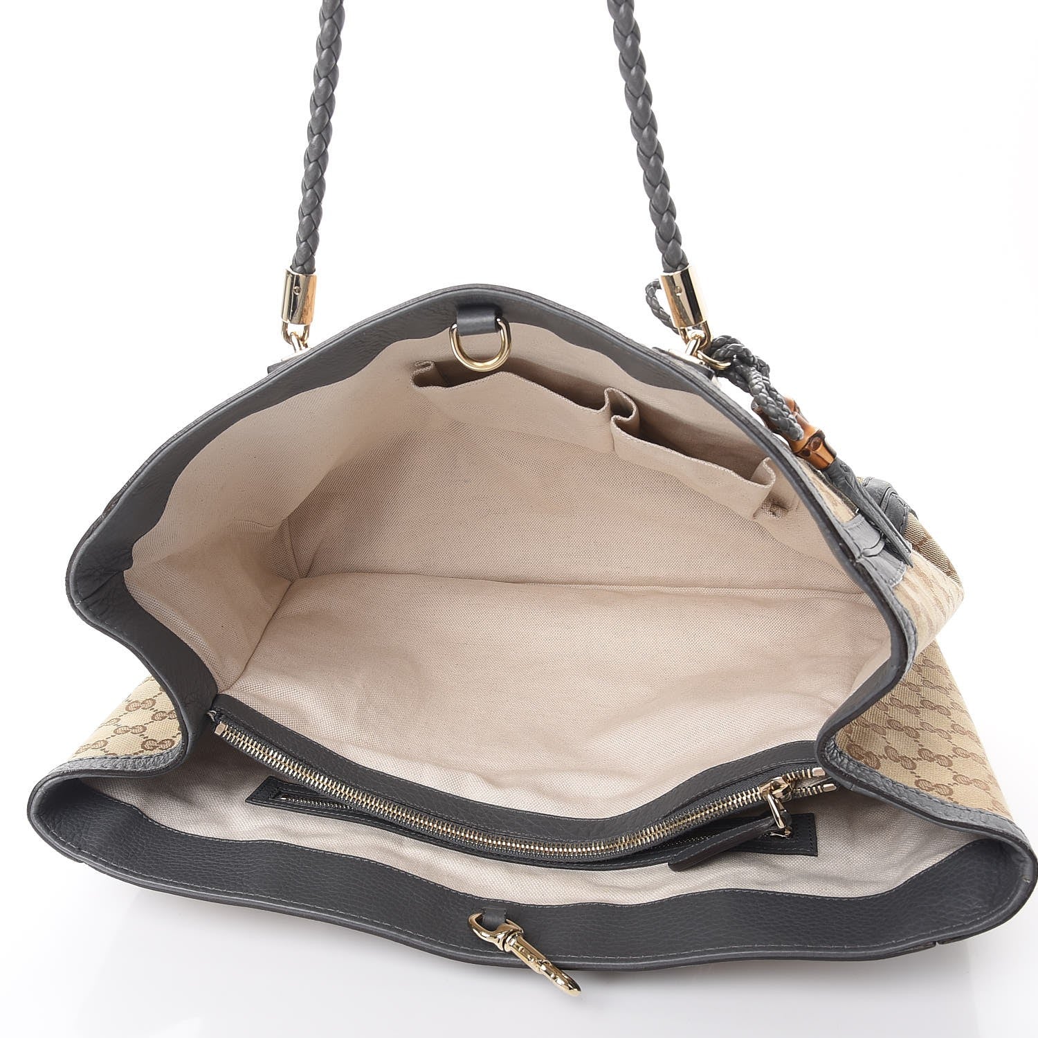 Gucci Monogram Medium Bella Tote Grey 5 of 10