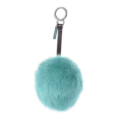Fendi Shiny Nappa Mink Fox Fur Crystal QuTweet Dazzling Bag Bug Charm Bordeaux Seashell Multicolor 2 of 5