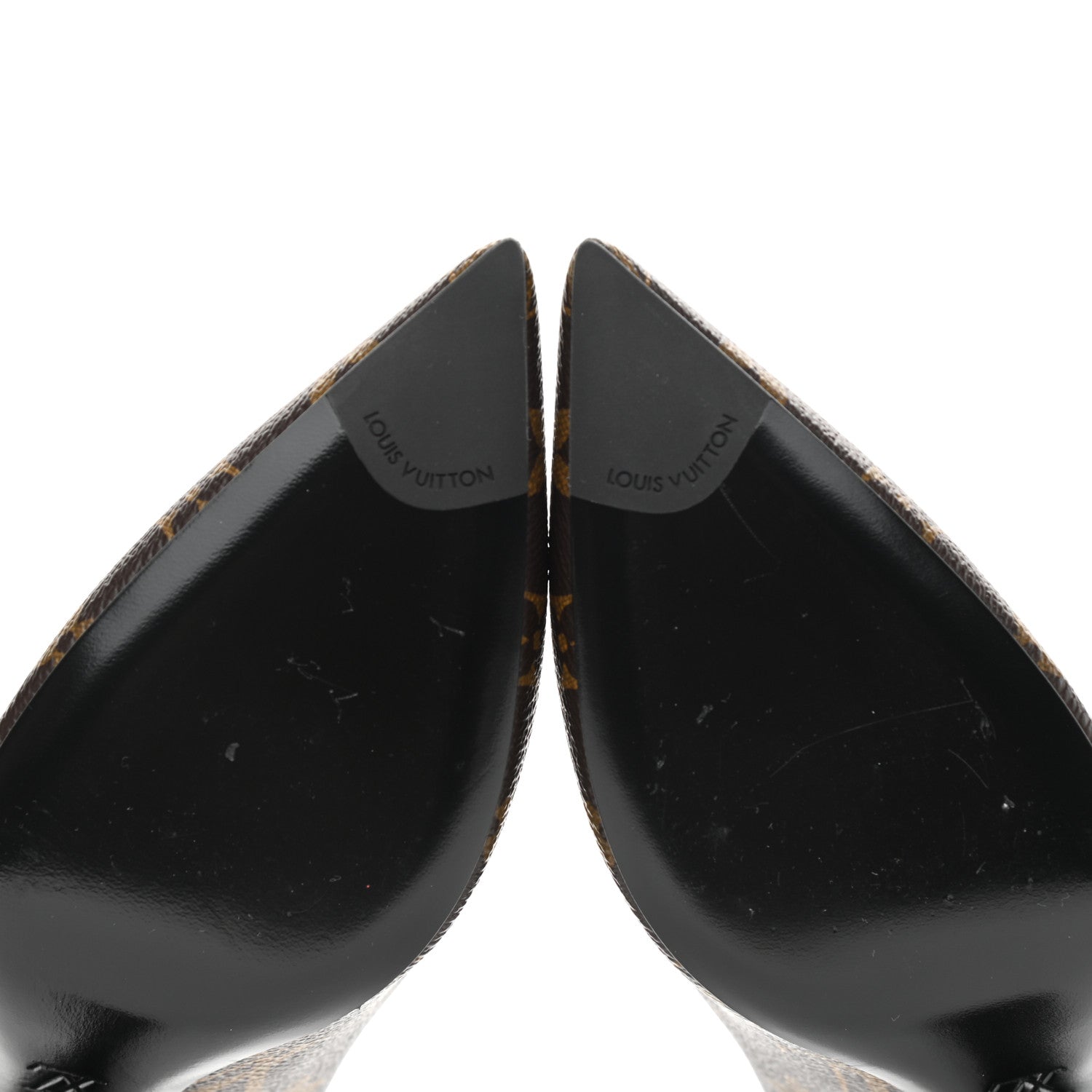 Louis Vuitton Monogram Cherie Pumps 38 Black 9 of 10