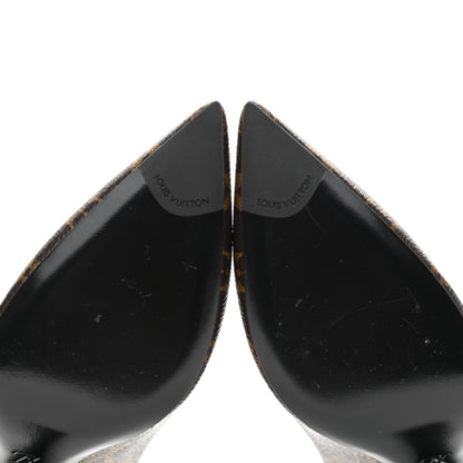 Louis Vuitton Monogram Cherie Pumps 38 Black 9 of 10
