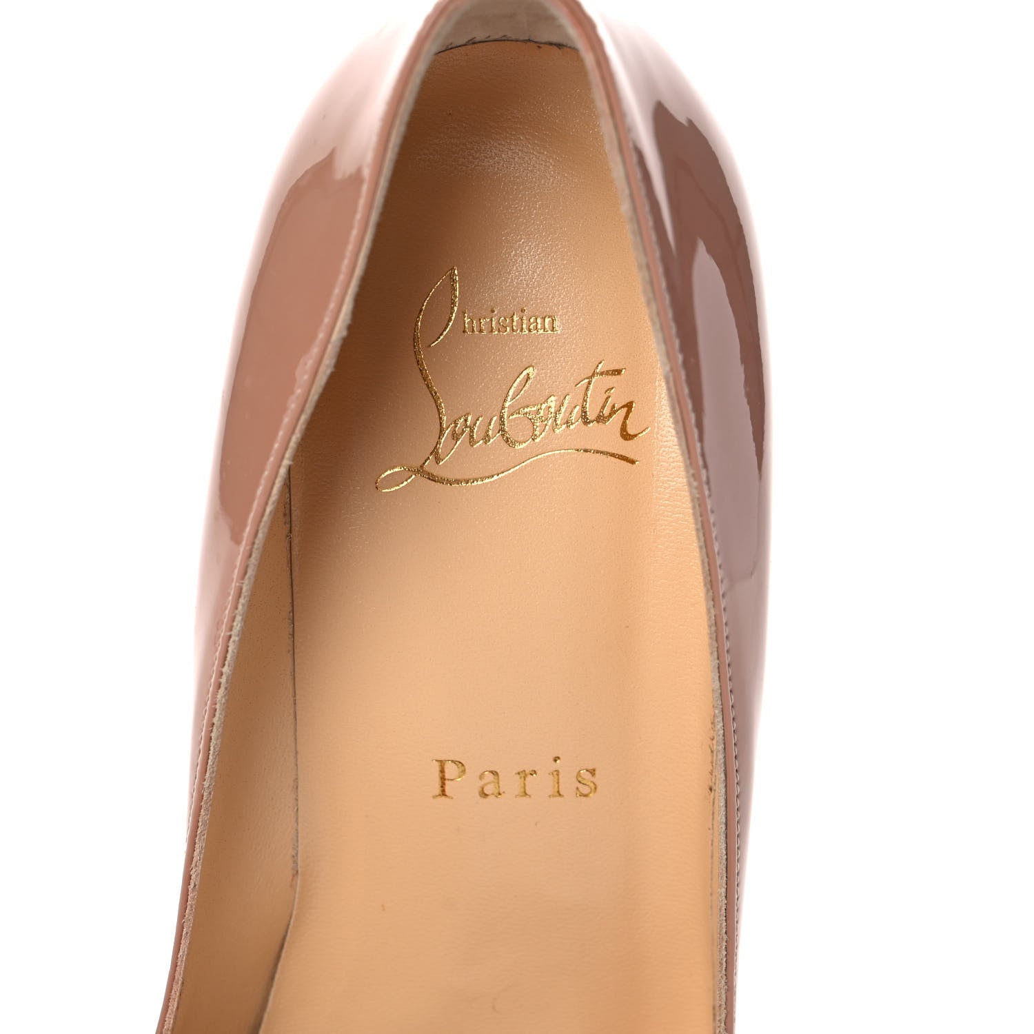 Christian Louboutin Patent Pigalle 85 Pumps 36 Nude 7 of 9