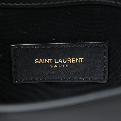 Saint Laurent Patent Classic Monogram Uptown Clutch Black 7 of 8