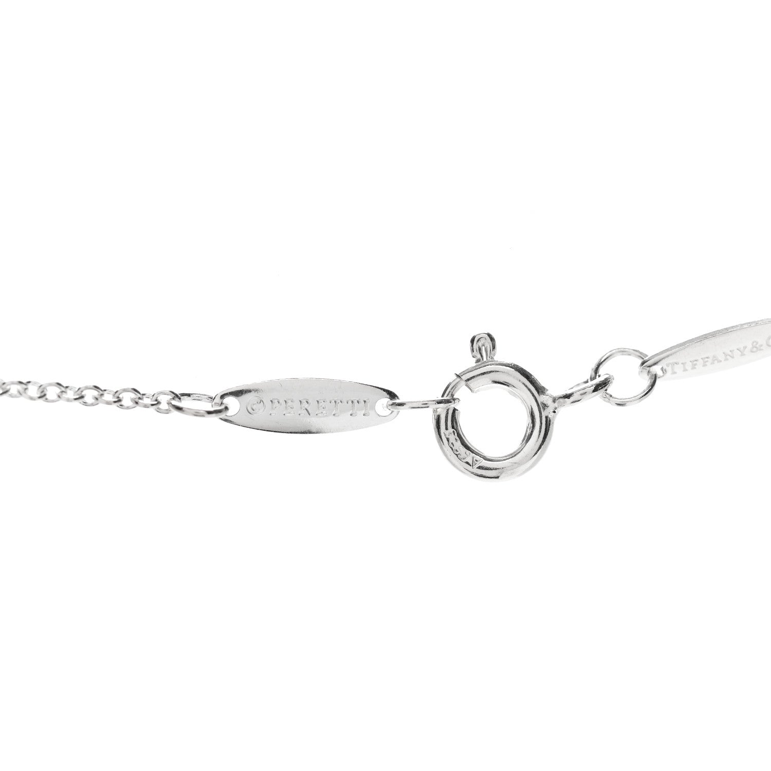 Tiffany Sterling Silver Elsa Peretti Letter J Pendant Necklace 6 of 7
