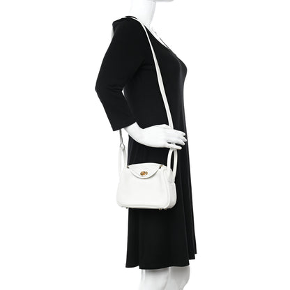 Hermes Swift Mini Lindy 20 White 3 of 11