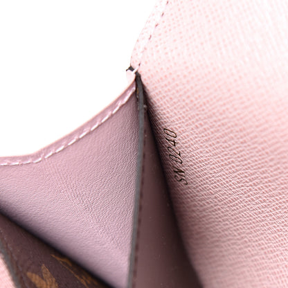 Louis Vuitton Monogram Emilie Wallet Rose Ballerine 6 of 7